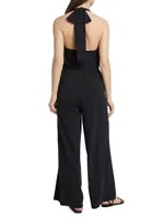 Abby Halter Plunge Jumpsuit