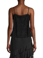 Embroidered Tulle Camisole