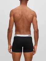 Three-Pack of Stretch-Cotton Boxer Briefs With Logos