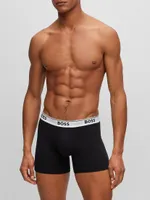 Three-Pack of Stretch-Cotton Boxer Briefs With Logos