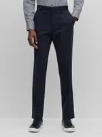 Slim-Fit Suit Checked Performance-Stretch Fabric