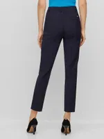 Cropped Regular-Fit Trousers Wool