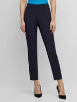 Cropped Regular-Fit Trousers Wool