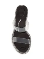 Kira 85MM Embellished PVC Sandals