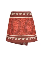 Hunting Roots Wrap Miniskirt