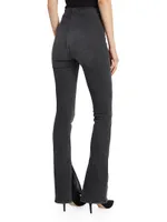 High-Rise Stretch Split Hem Jeggings