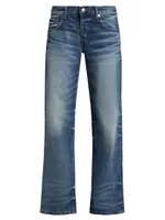 Low-Rise Straight-Leg Jeans