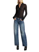 Low-Rise Straight-Leg Jeans