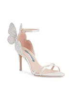 Chiara Butterfly-Accent 85MM Satin Sandals