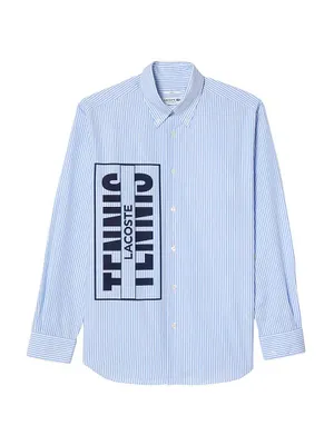 Logo Striped Cotton Shirt