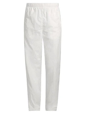 Elasticized Waistband Relaxed-Fit Pants