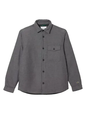 Long-Sleeve Cotton Overshirt