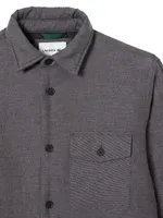 Long-Sleeve Cotton Overshirt