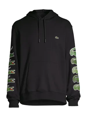 Stacked Logo Classic-Fit Hoodie