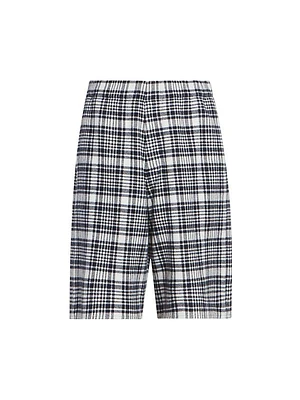 ZEGNA x The Elder Statesman Checked Wool-Blend Shorts