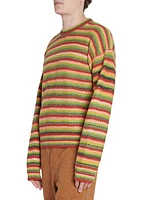 ZEGNA x The Elder Statesman Striped Cashmere & Wool Sweater