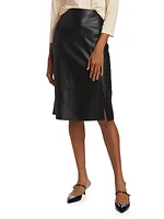 Leather Pencil Skirt