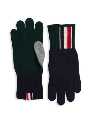 Striped Wool Gloves