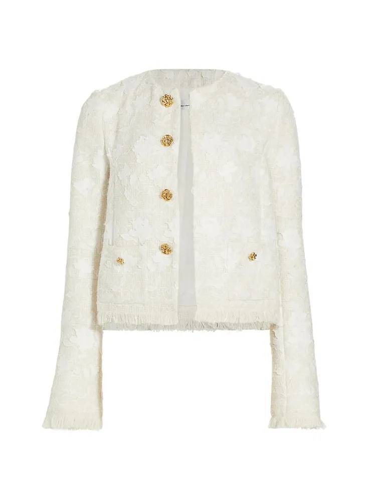 Gardenia Embroidered Tweed Jacket