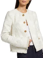 Gardenia Embroidered Tweed Jacket