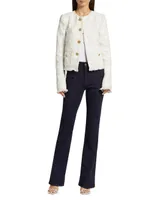 Gardenia Embroidered Tweed Jacket