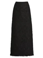 Gardenia Guipure Tweed Pencil Skirt