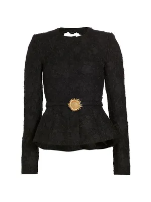 Gardenia Embroidered Tweed Jacket