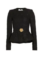 Gardenia Embroidered Tweed Jacket