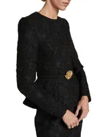 Gardenia Embroidered Tweed Jacket