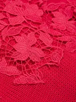 Gardenia Lace Draped Sweater