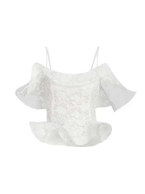 Gardenia Lace Peplum Blouse