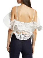 Gardenia Lace Peplum Blouse