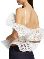 Gardenia Lace Peplum Blouse