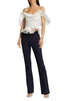 Gardenia Lace Peplum Blouse