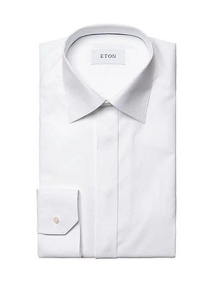 Contemporary-Fit Pin-Dot Piqué Shirt