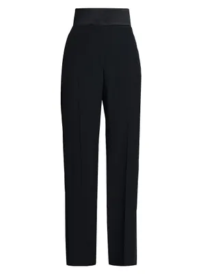 Ultra-High-Rise Straight-Leg Trousers