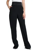 Ultra-High-Rise Straight-Leg Trousers