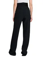 Ultra-High-Rise Straight-Leg Trousers