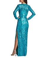 Sweetheart Sequin Gown