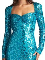 Sweetheart Sequin Gown