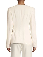 Crepe Wrap Blazer