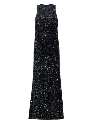 Sequined Racerback Gown
