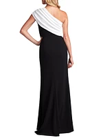 One-Shoulder Crepe Gown