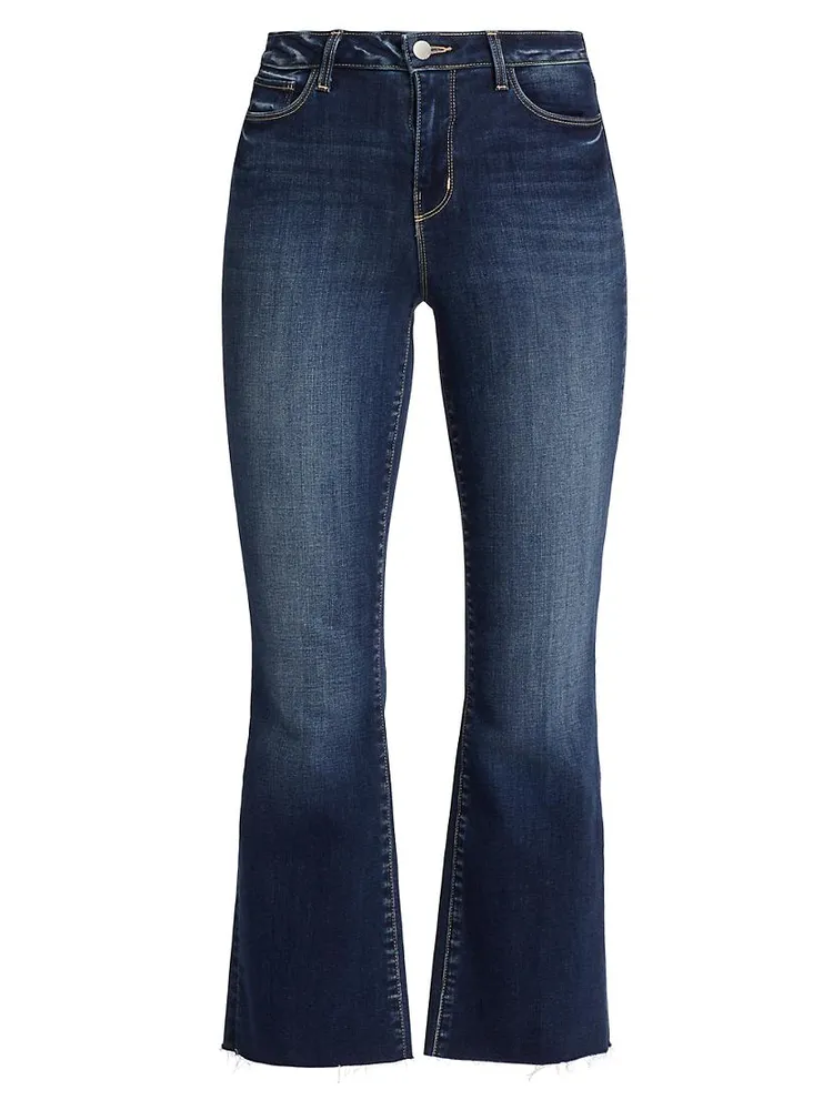 Kendra High-Rise Crop Flare Jeans