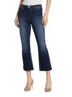 Kendra High-Rise Crop Flare Jeans