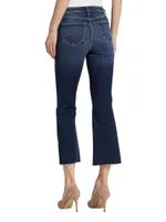 Kendra High-Rise Crop Flare Jeans