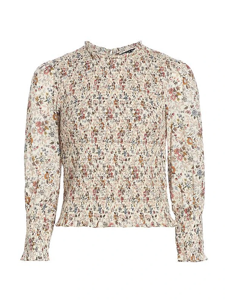 Kali Floral Smocked Blouse