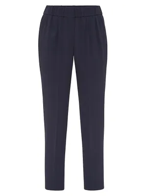 Silk And Acetate Crêpe Cady Tailored Jogger Trousers