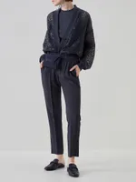 Silk And Acetate Crêpe Cady Tailored Jogger Trousers