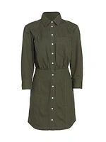 Keston Twill Mini-Shirtdress